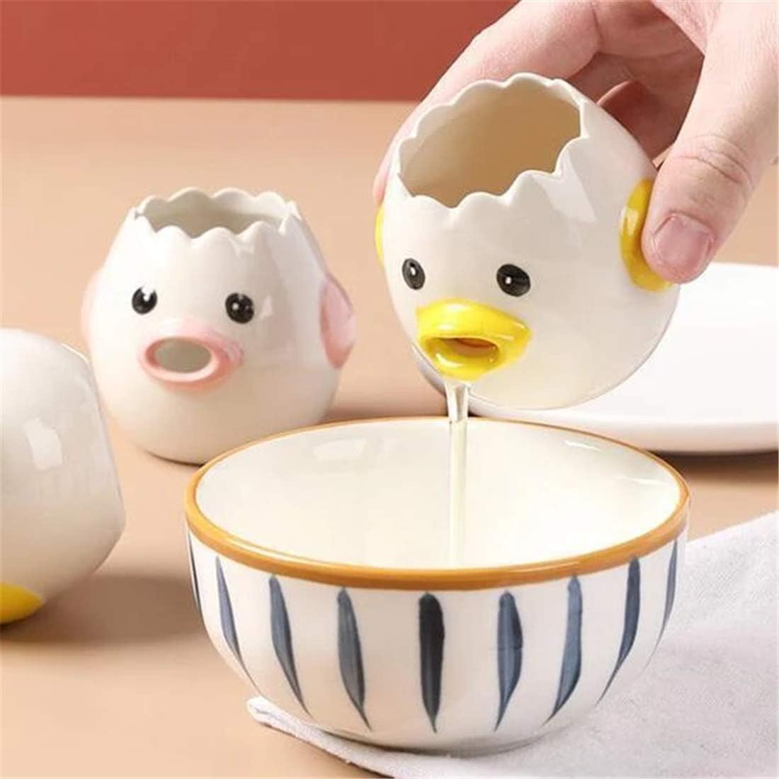 Ceramic Egg Divider, Egg Yolk Separator, Egg Liquid Filter, Baking Utensils, Egg Holder Ceramic Egg Divider, Egg Yolk Separator, Egg Liquid Filter, Baking Utensils, Egg Holder